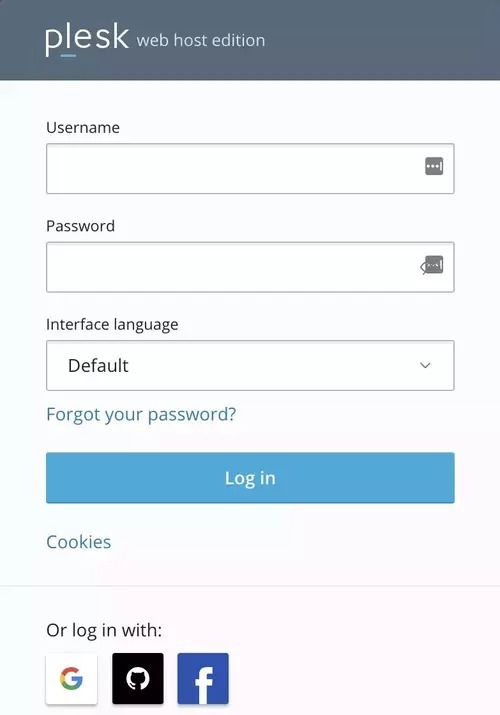 فرم ورود کنترل پنل پلسک